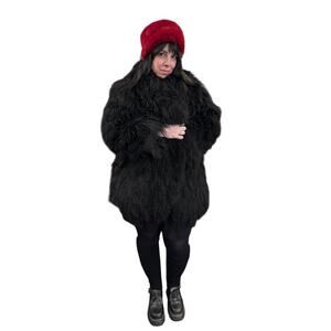 Vintage Mongolian Lambs Wool Coat Monster Fur Sherpa